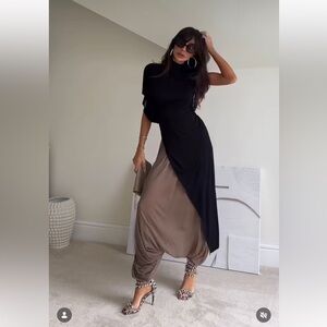 ZARA NWT Draped Asymmetric Top